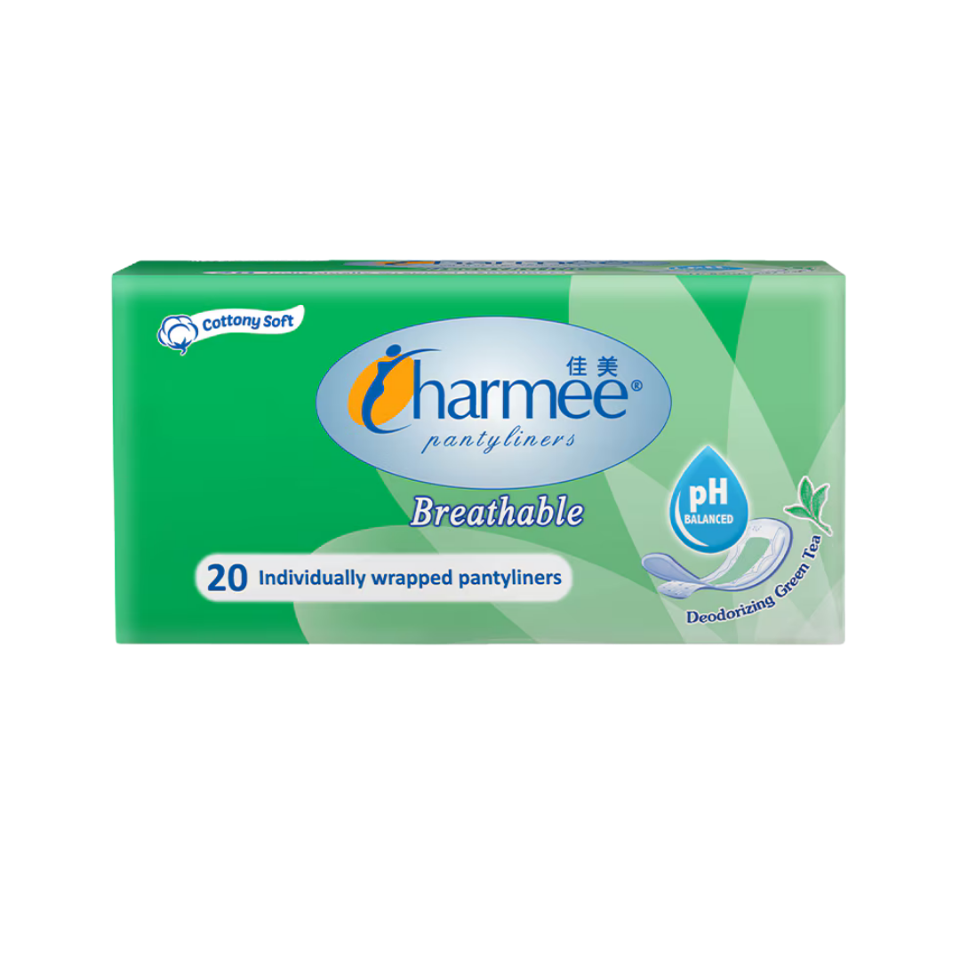 Charmee Breathable Green Tea 20s Regular