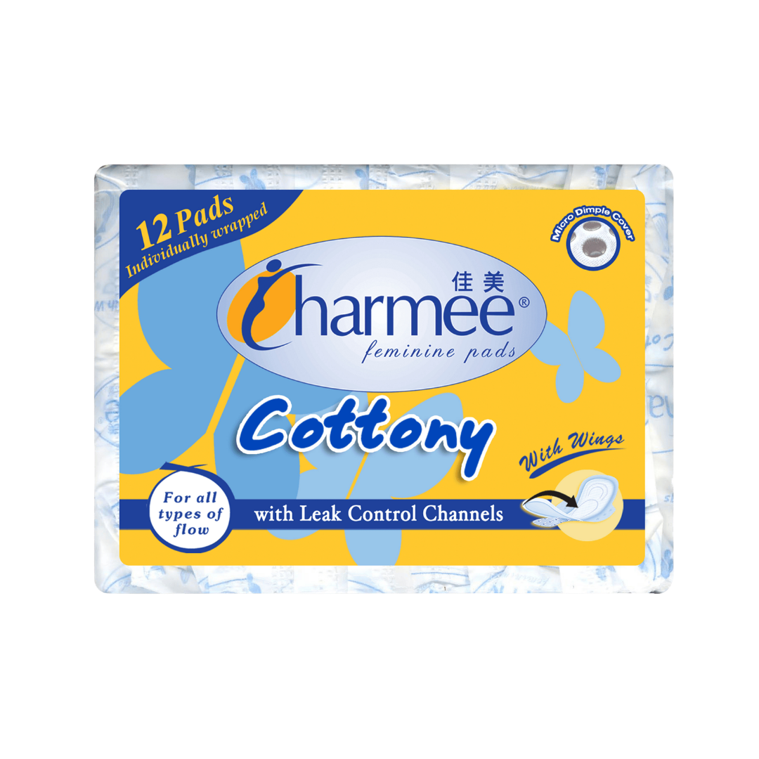 Charmee Cottony All Flow with Wings 12s Regular