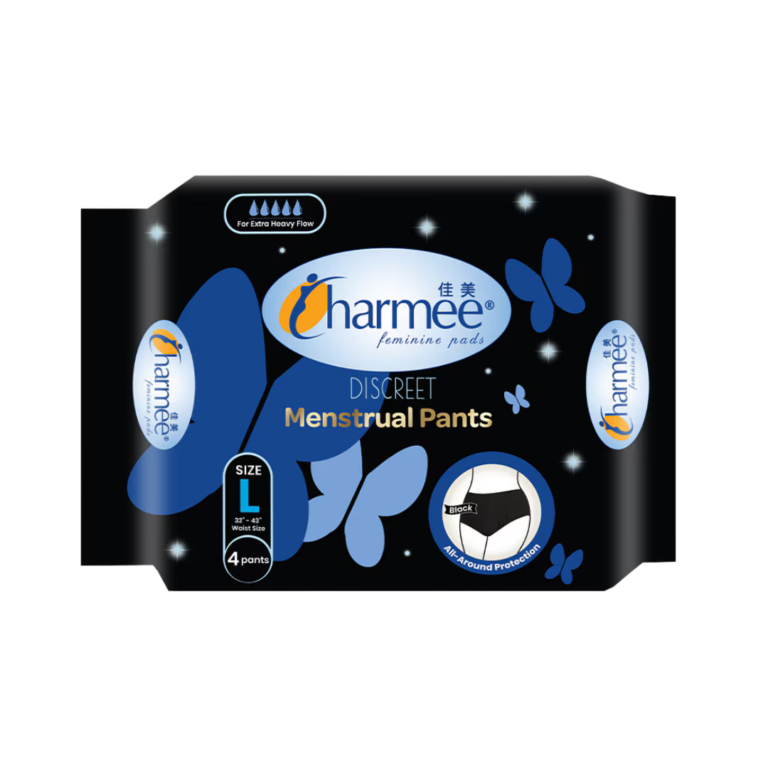Charmee Discreet Menstrual Pants 4s Large