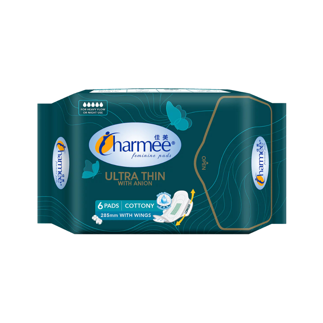 Charmee Ultra Thin Heavy Flow With Wings 6s Regular